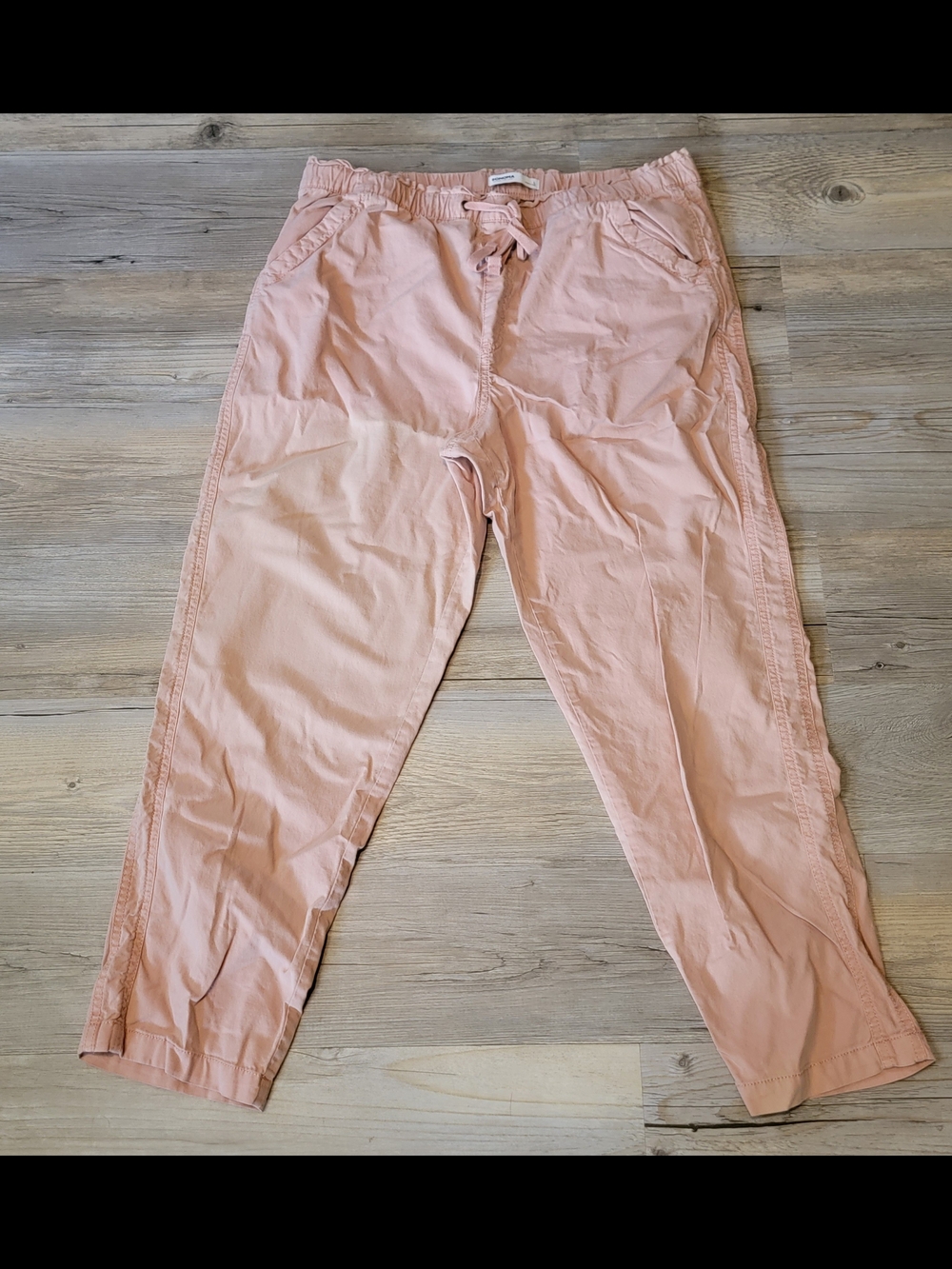 Sonoma Cropped Drawstring Pants in Light Pink